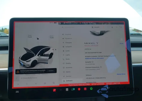 2022 Tesla Model Y Performance Dual Motor All-Wheel Drive из США, поврежденный, VIN 7SAYGDEF6NF407366